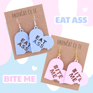 Naslovna fotografija za proizvod Odgrižena srca - naušnice